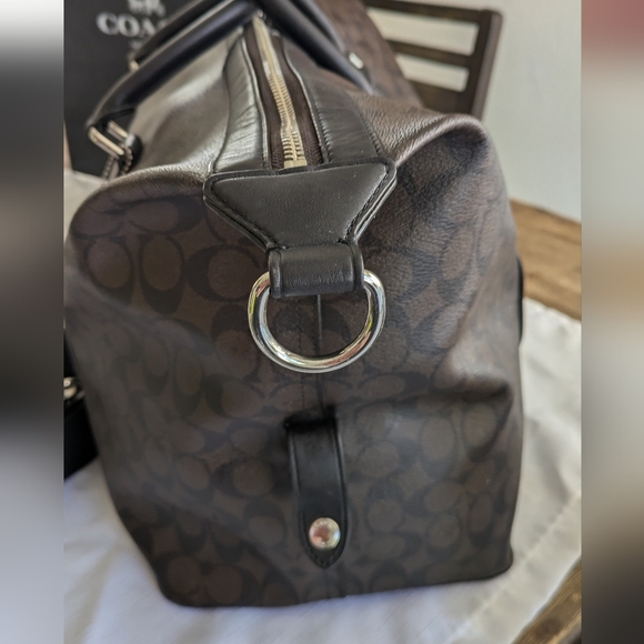 Coach Luggage Signature Canvas Brown Leather. - Picture 9 of 16